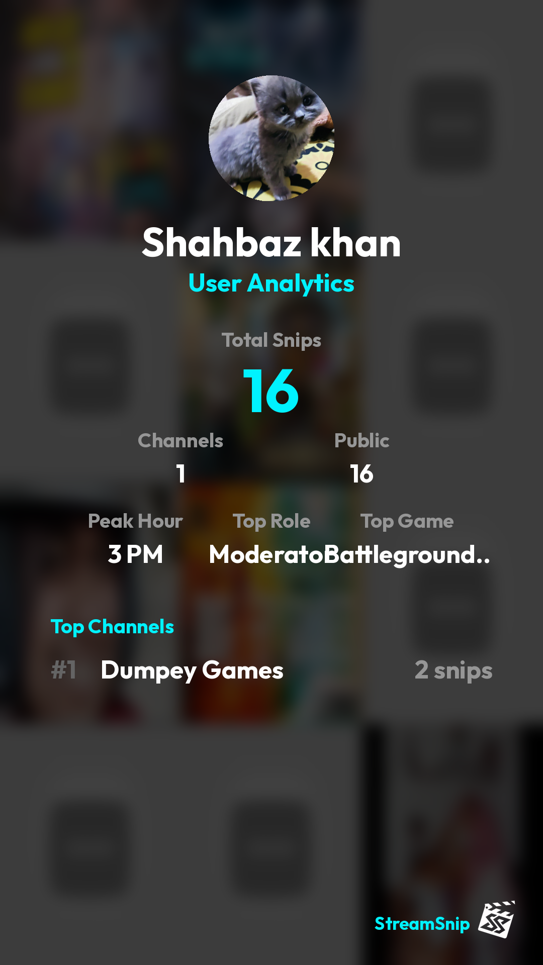Stats Share Card