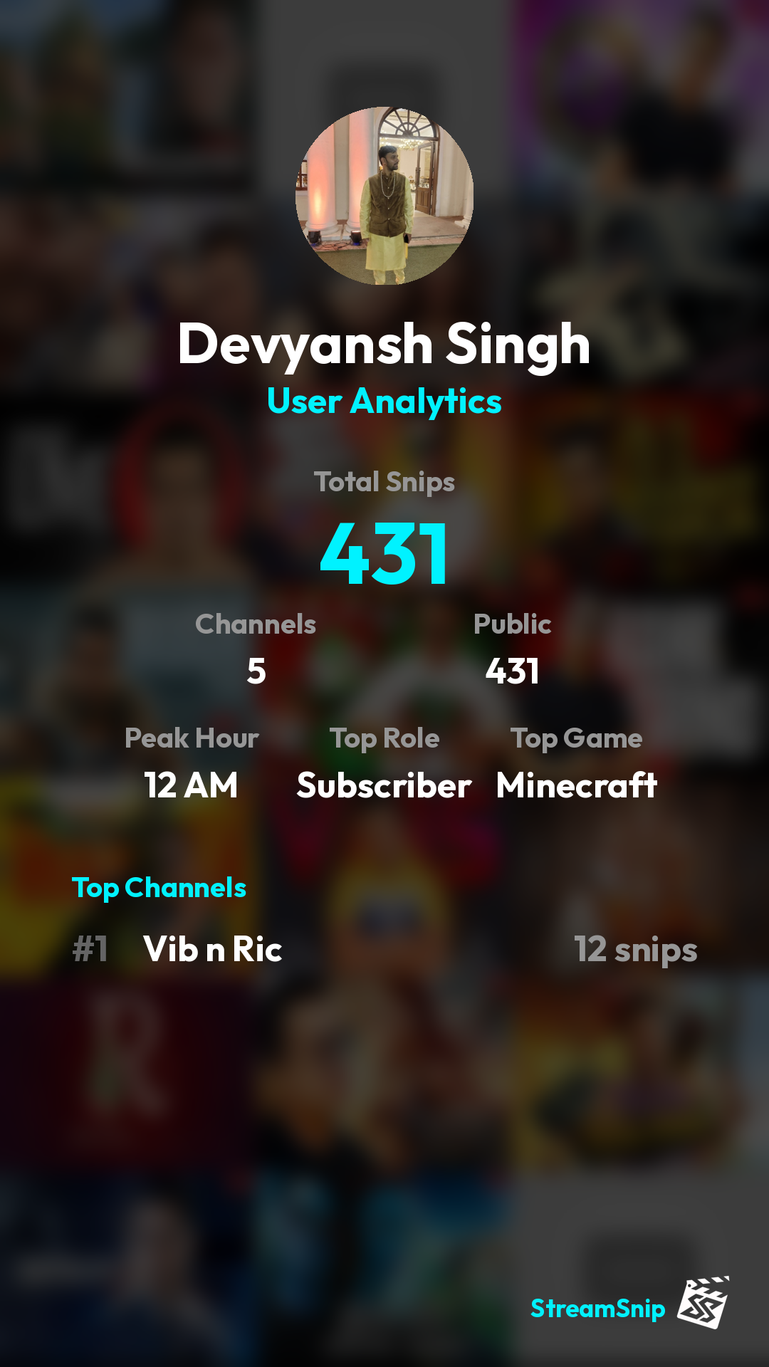 Stats Share Card