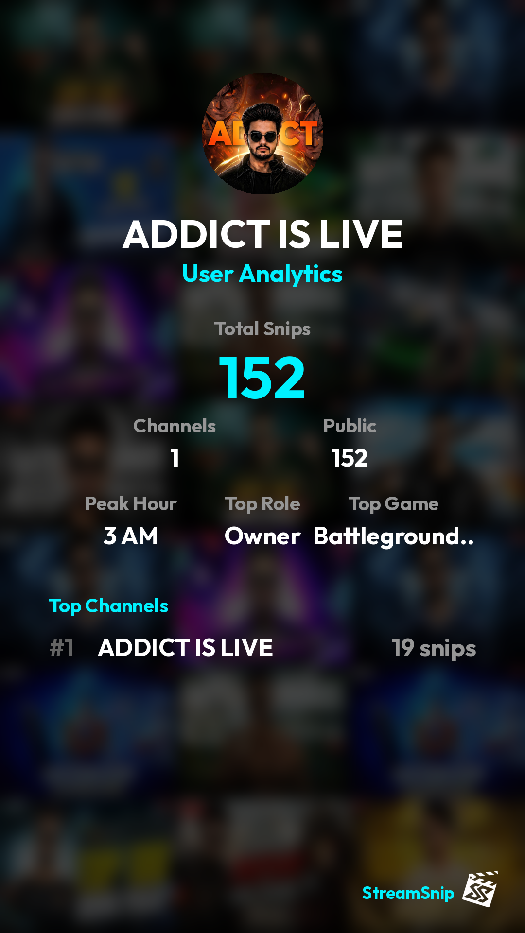 Stats Share Card