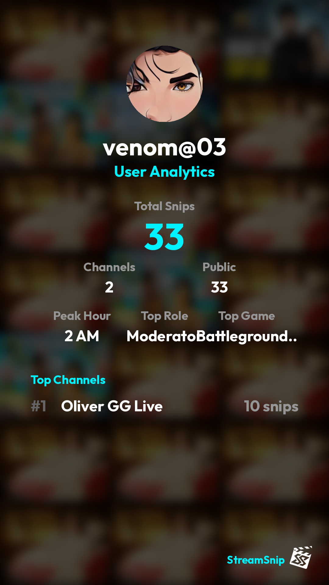 Stats Share Card
