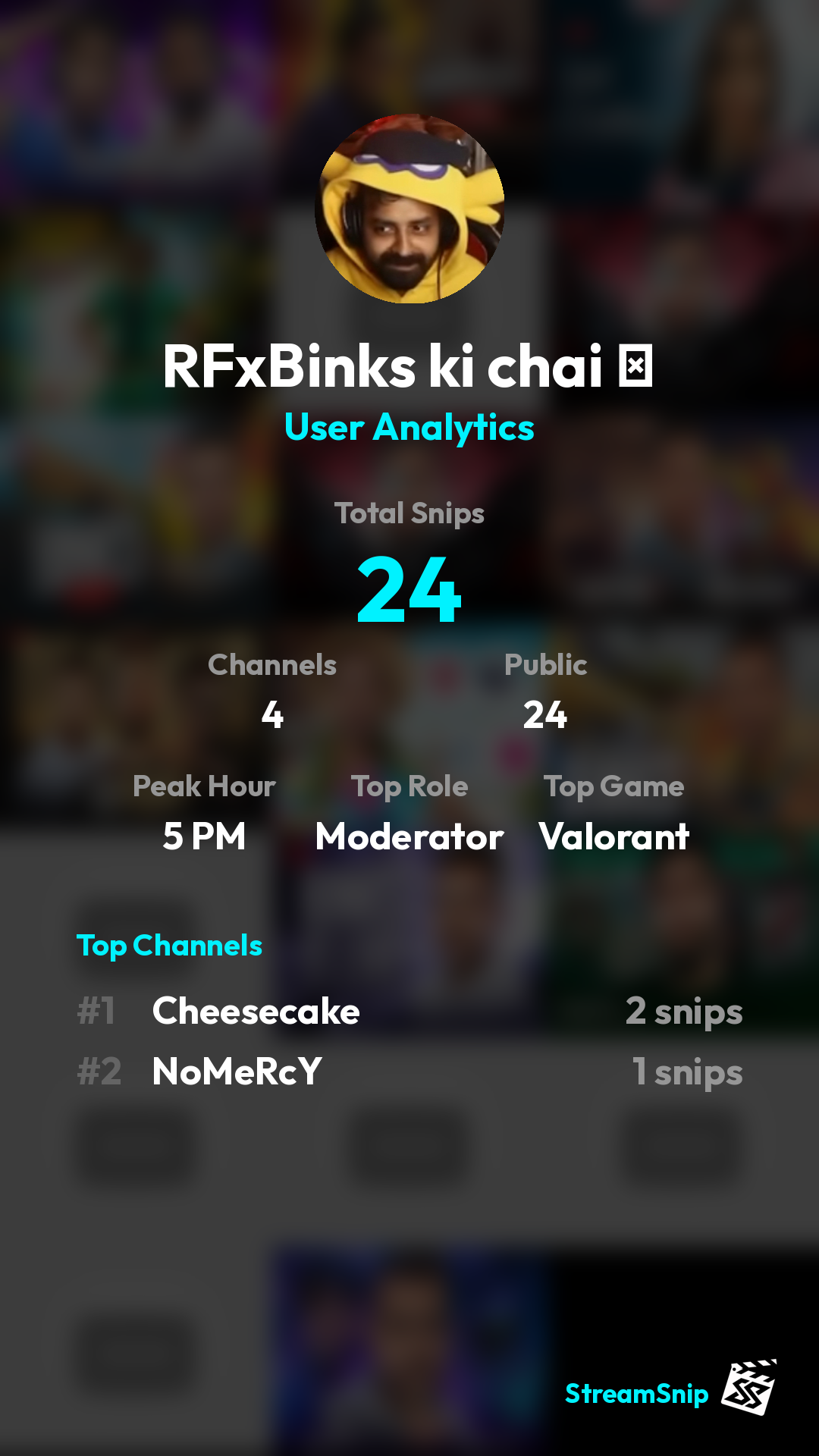 Stats Share Card