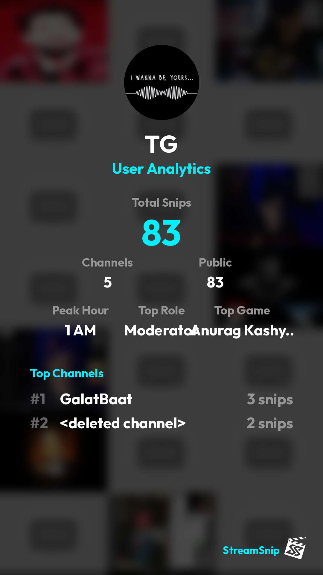 Stats Share Card
