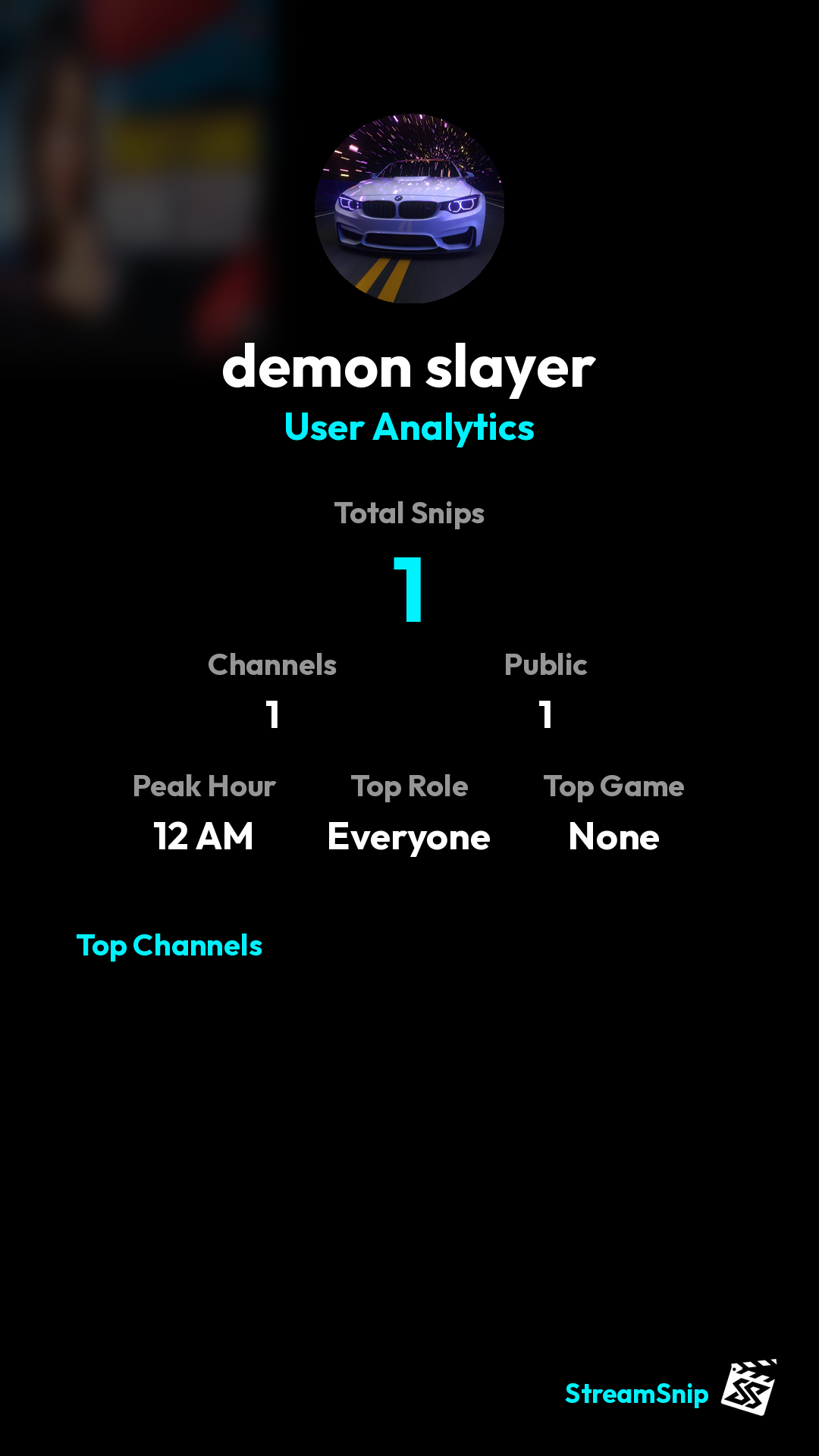 Stats Share Card