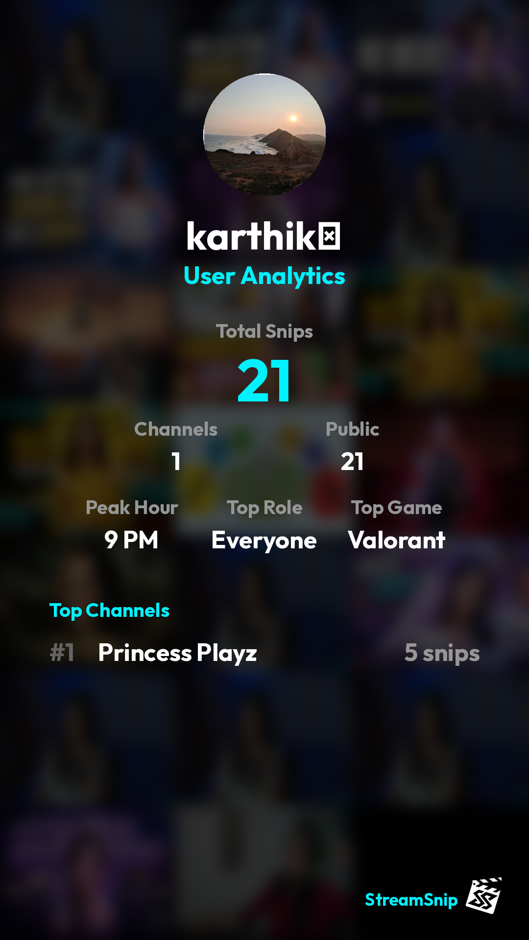 Stats Share Card