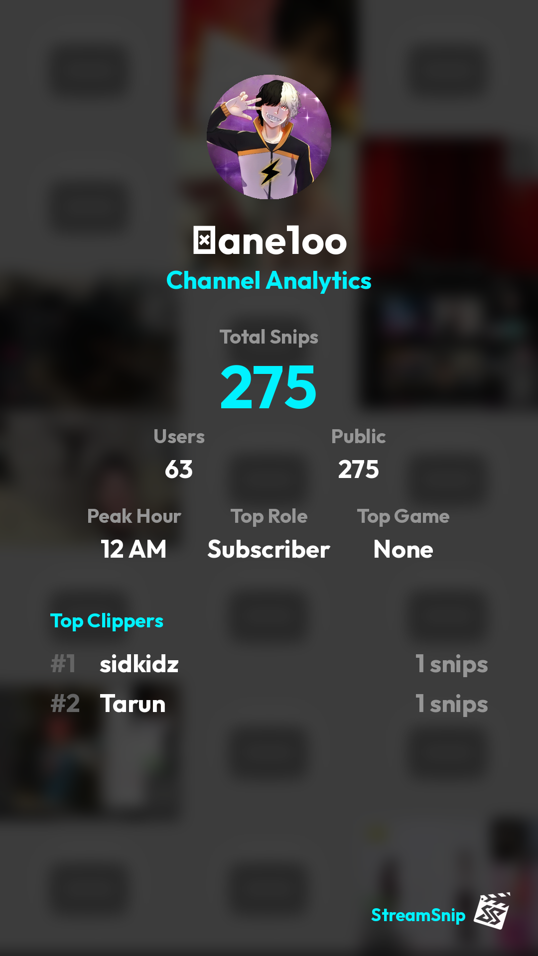 Stats Share Card