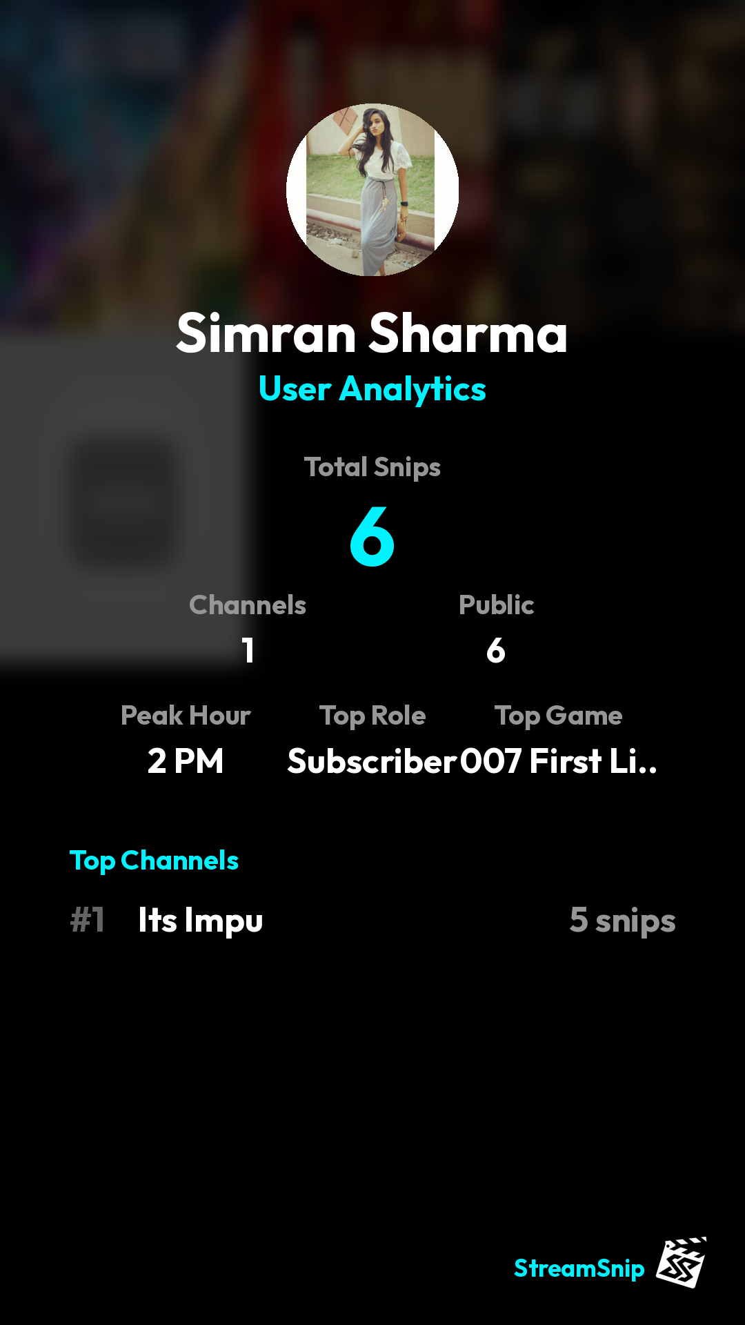Stats Share Card