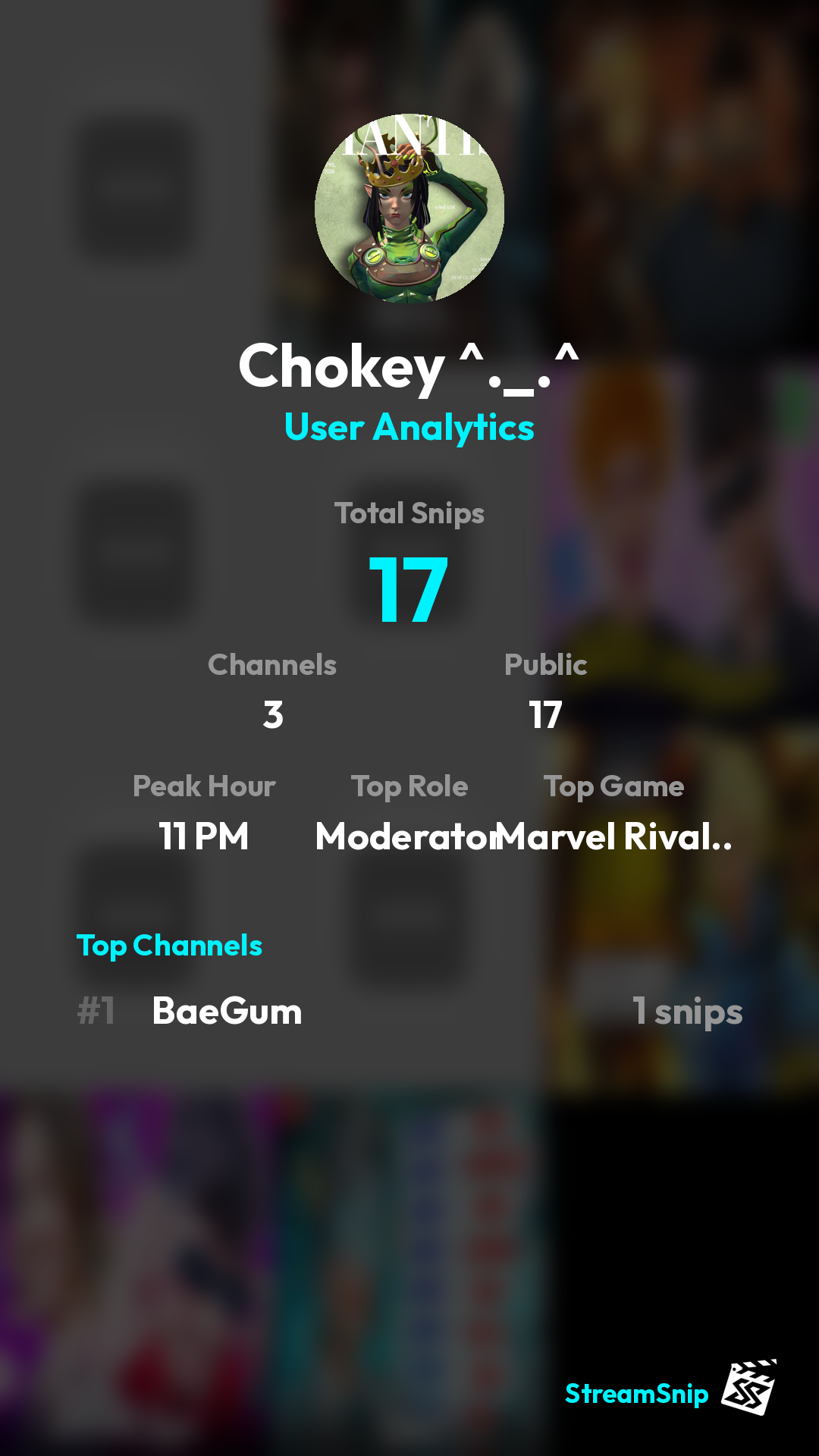 Stats Share Card