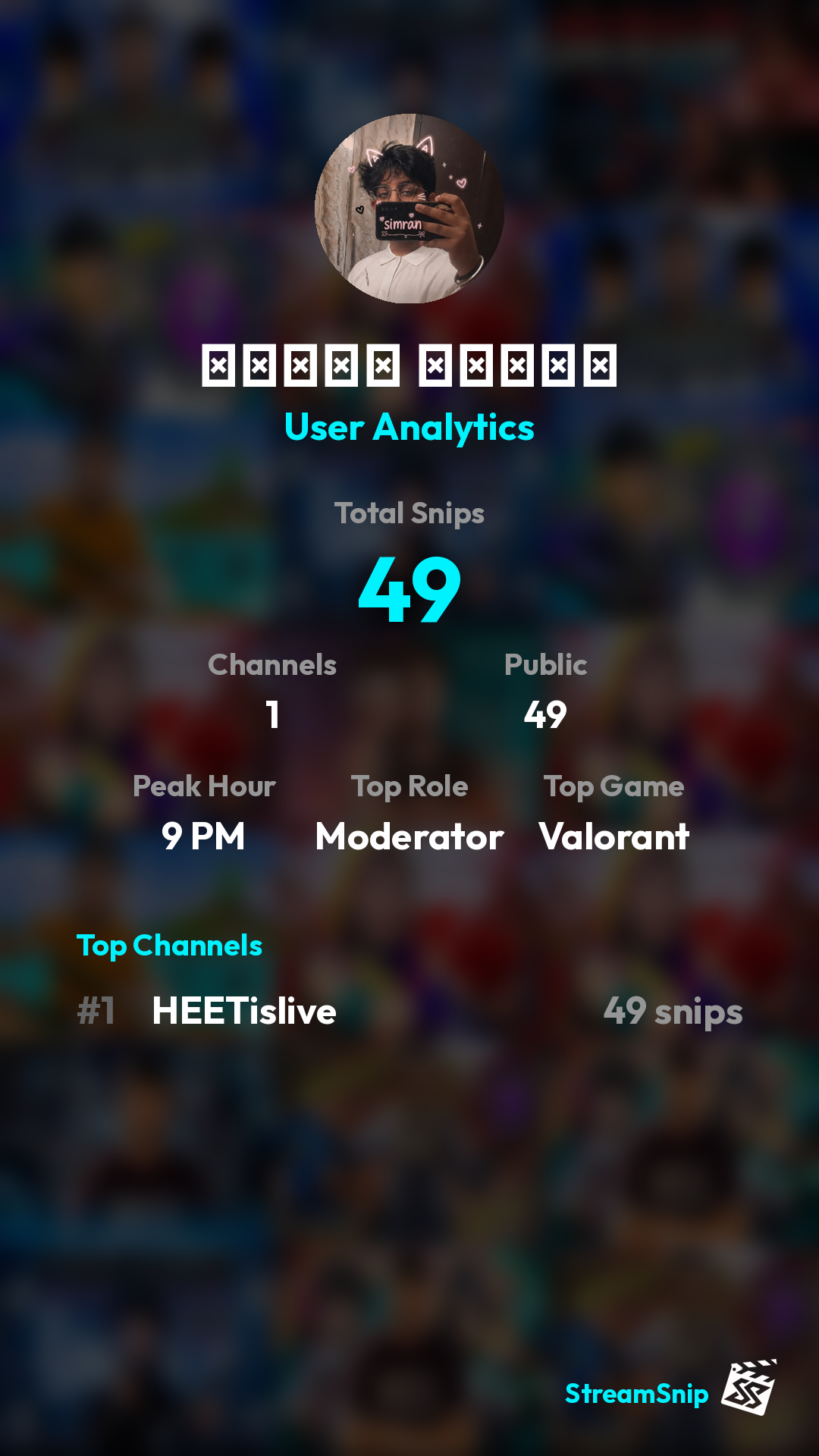 Stats Share Card