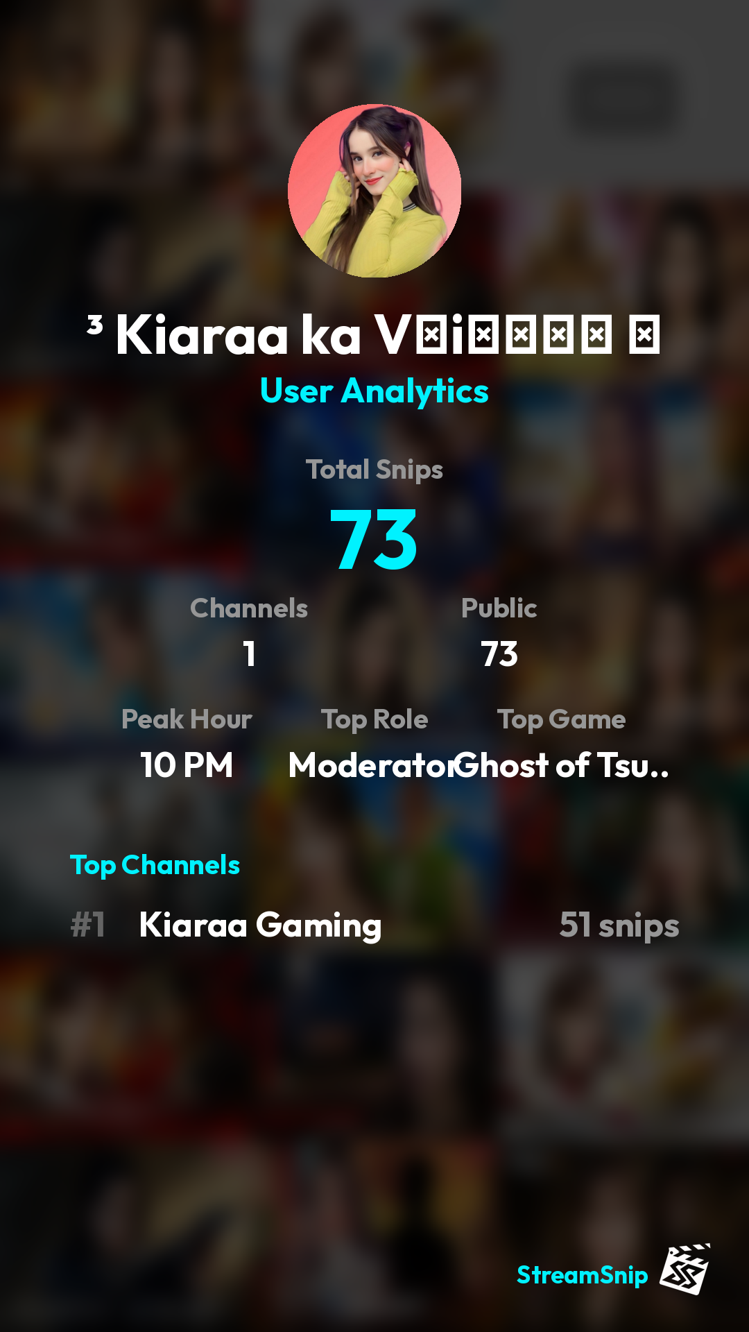 Stats Share Card