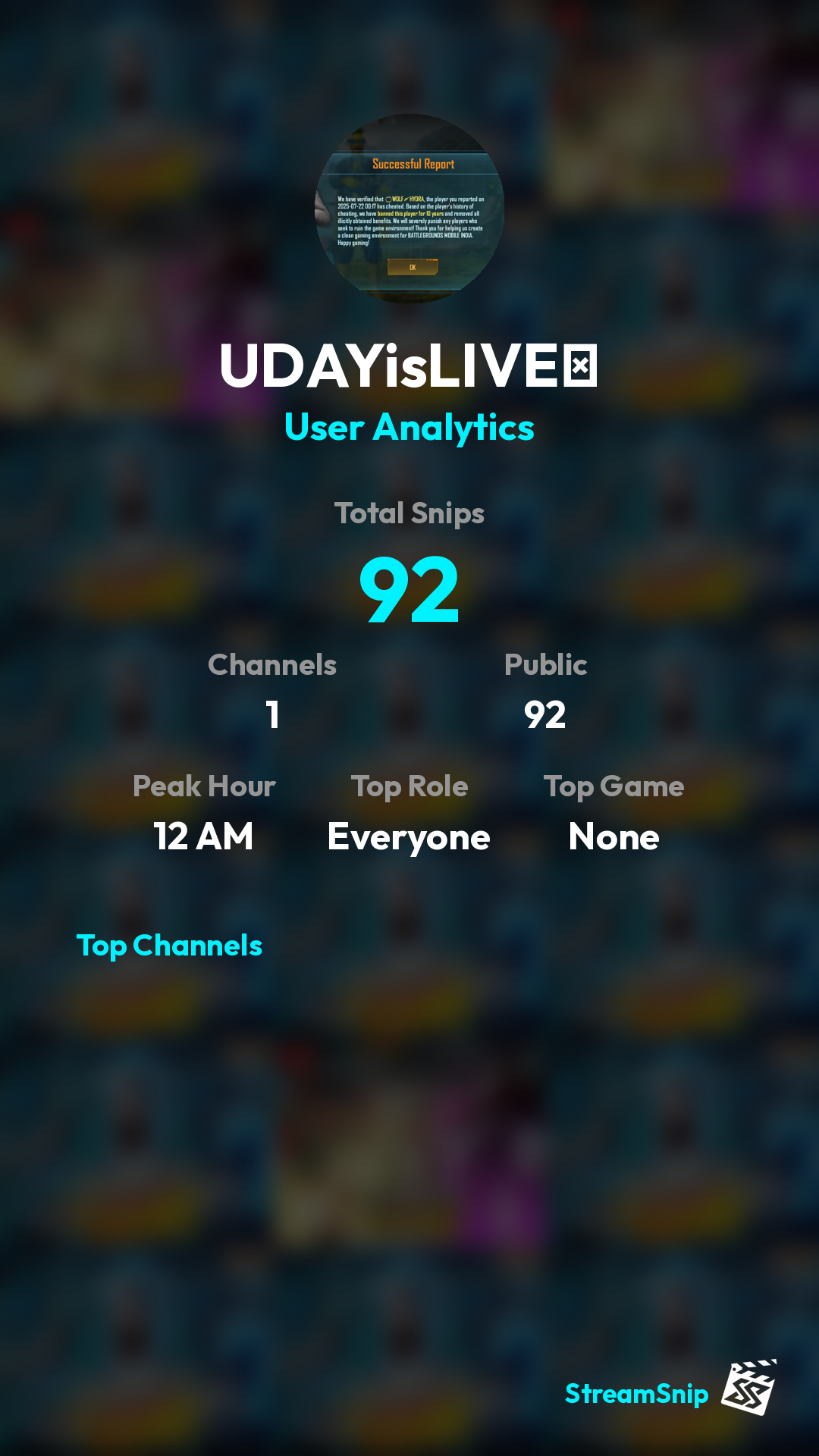 Stats Share Card