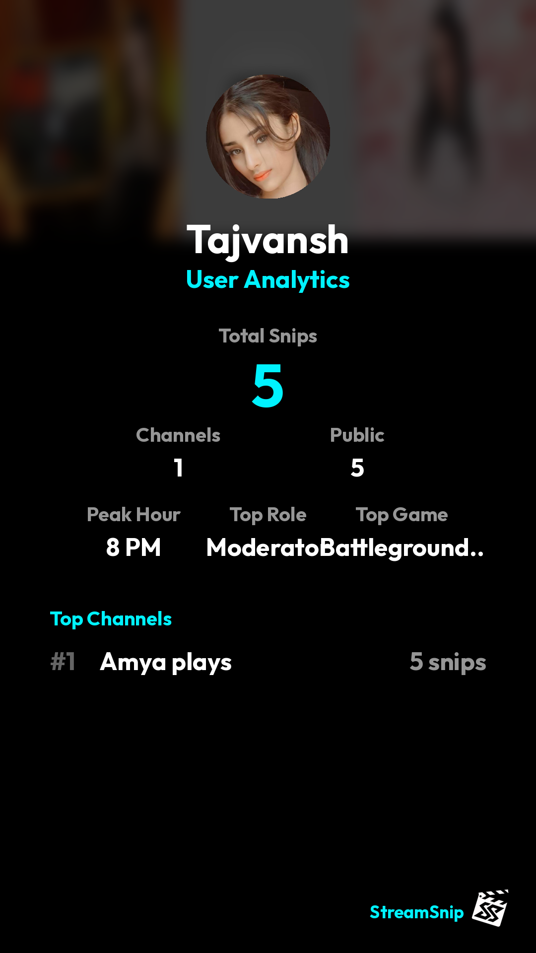 Stats Share Card