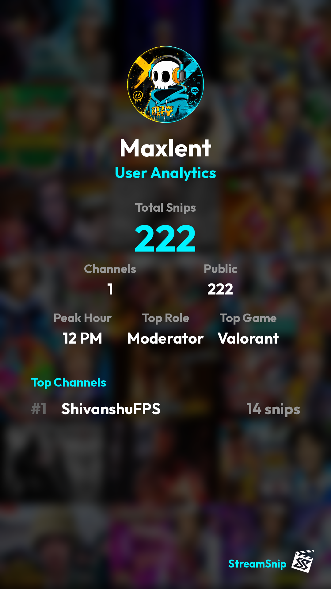 Stats Share Card
