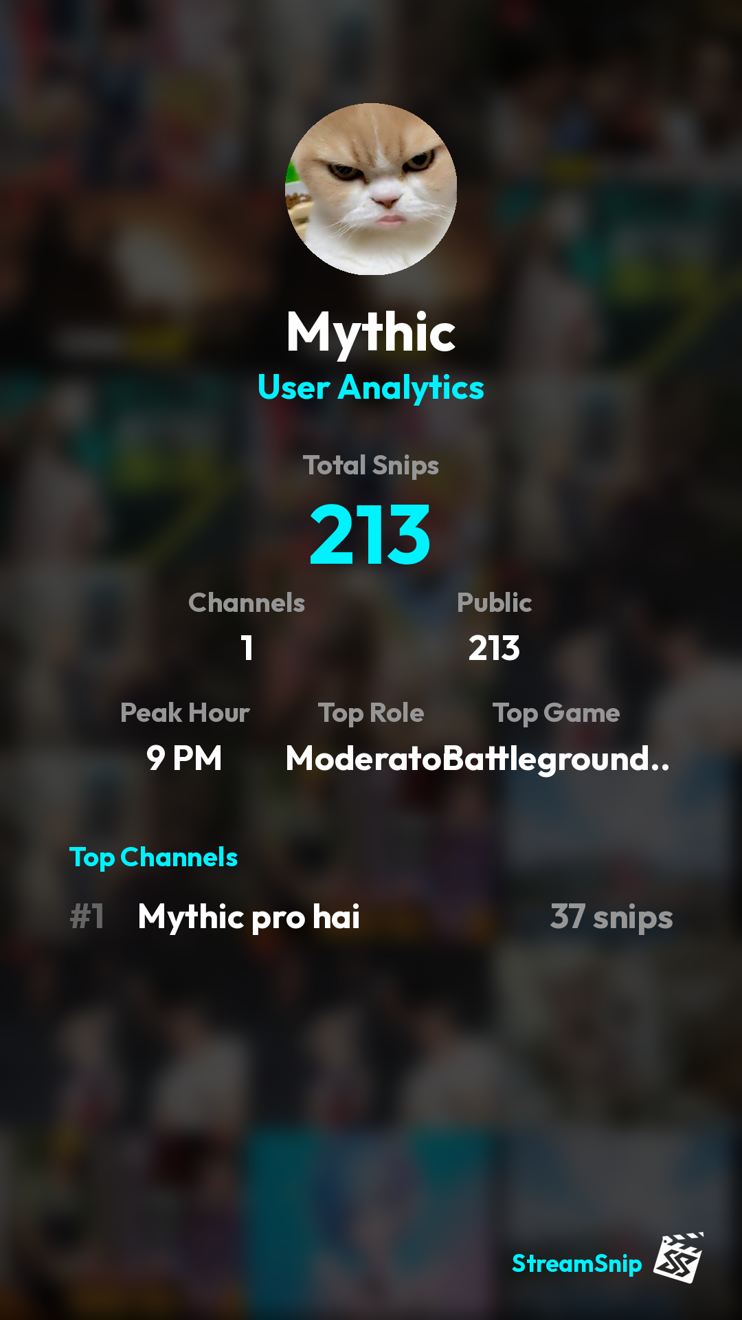 Stats Share Card