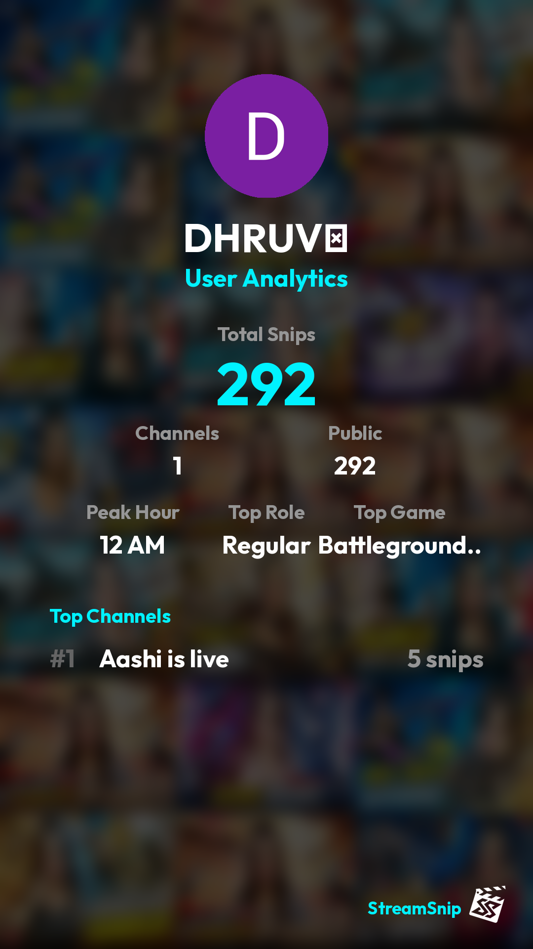 Stats Share Card