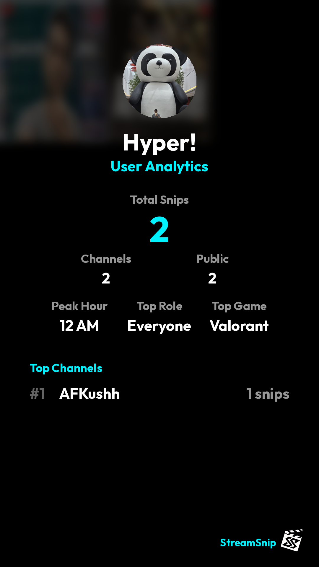 Stats Share Card