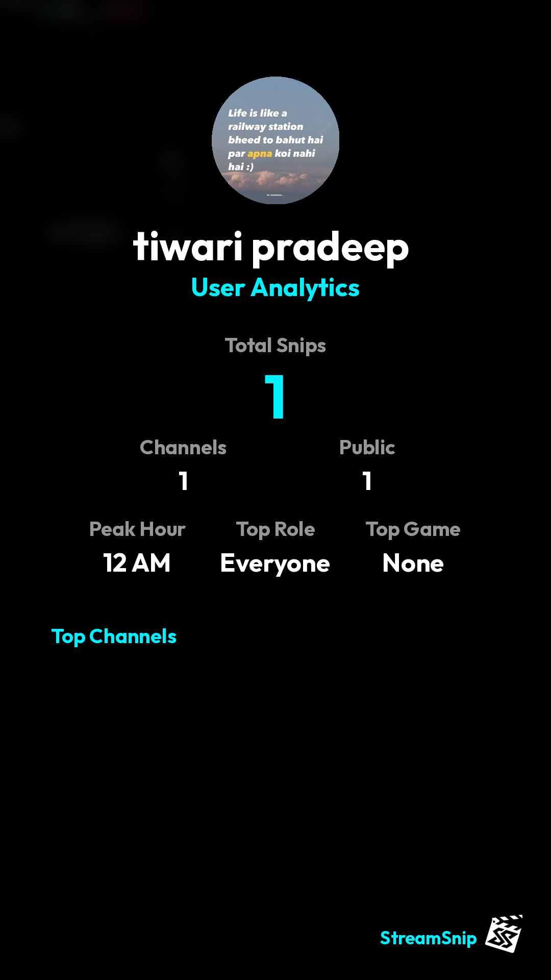Stats Share Card