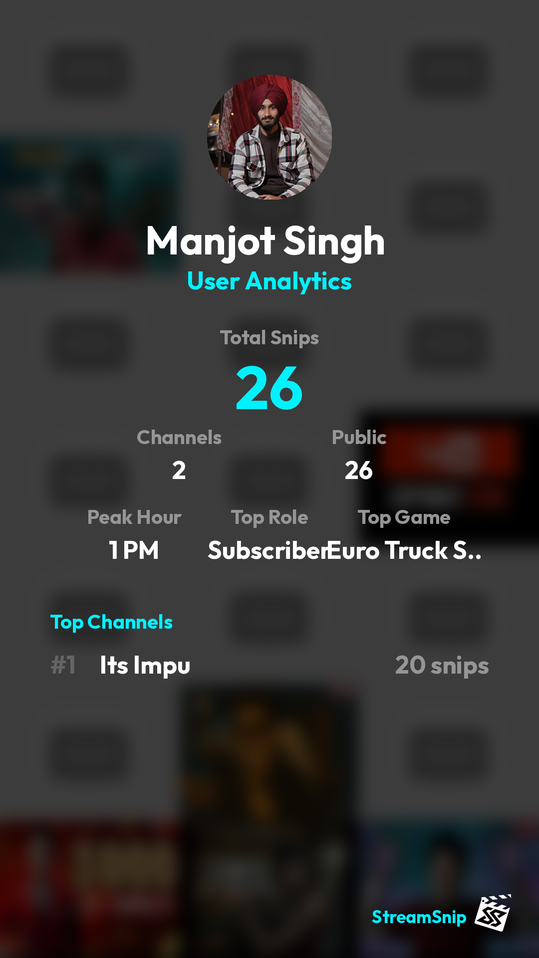 Stats Share Card