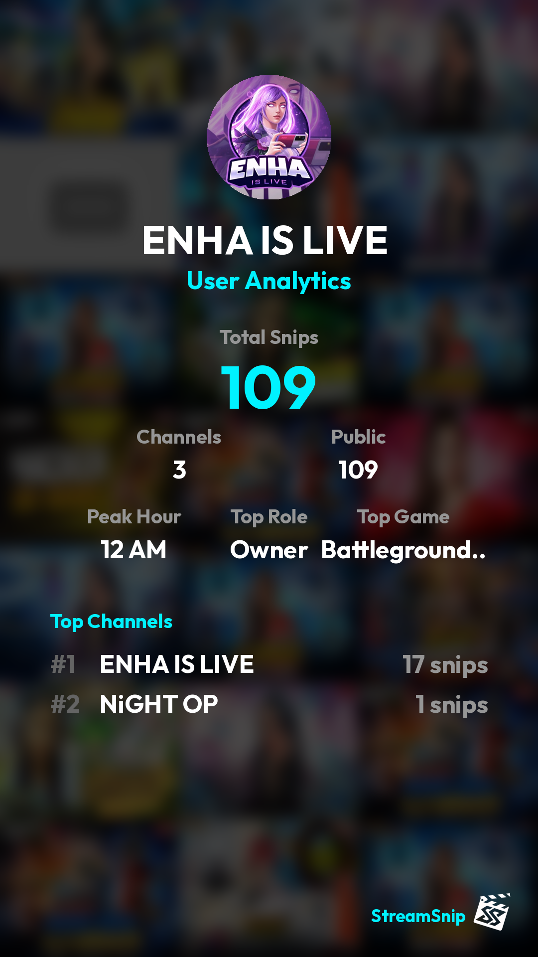 Stats Share Card