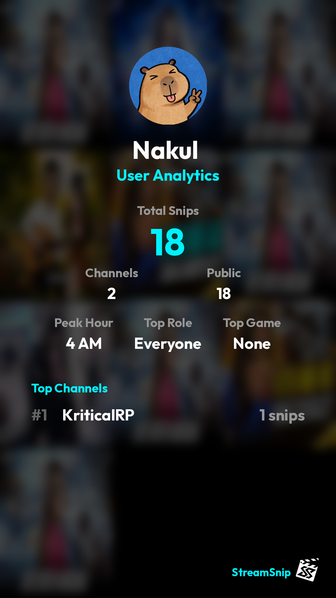 Stats Share Card