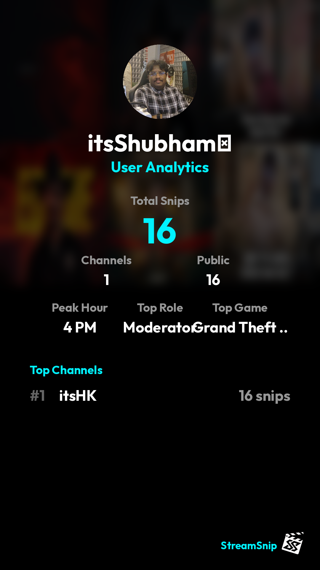 Stats Share Card
