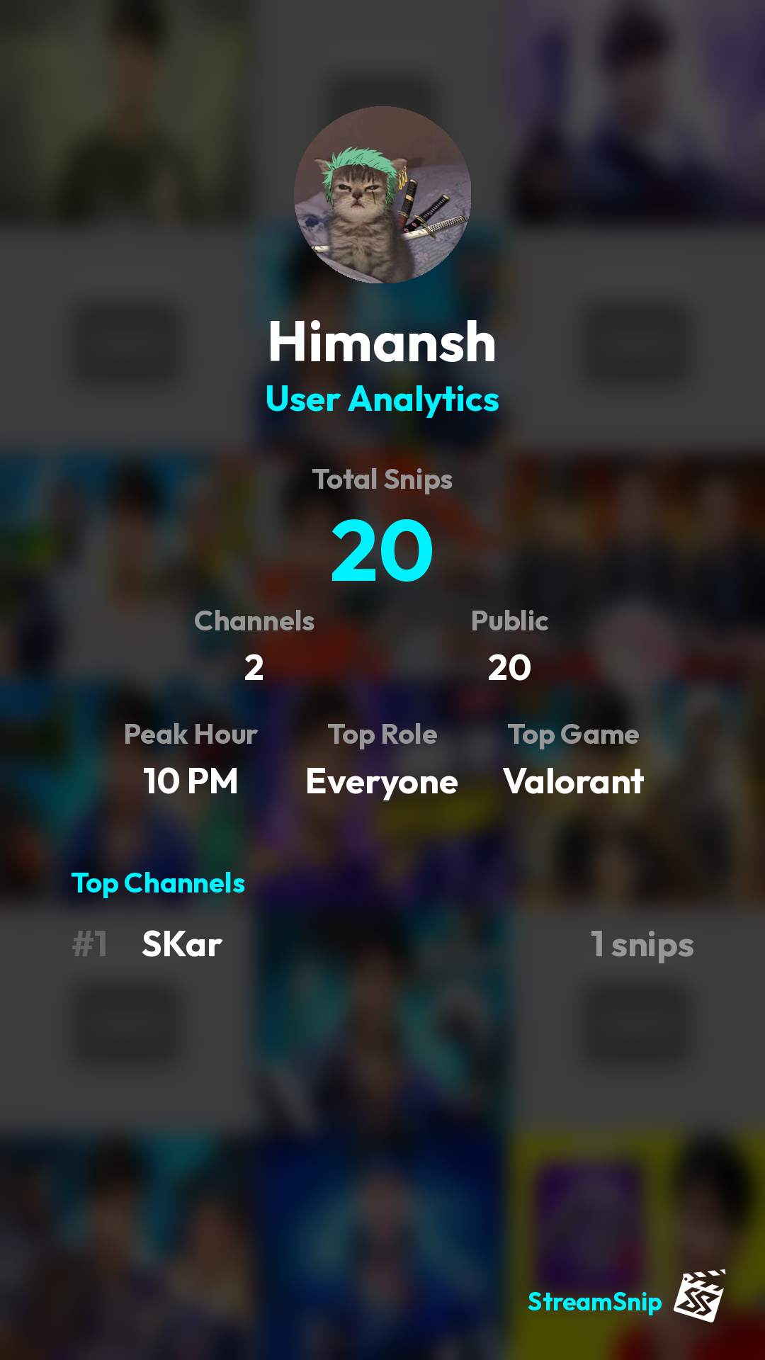Stats Share Card