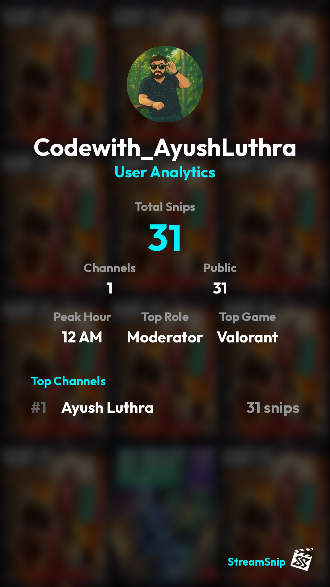 Stats Share Card