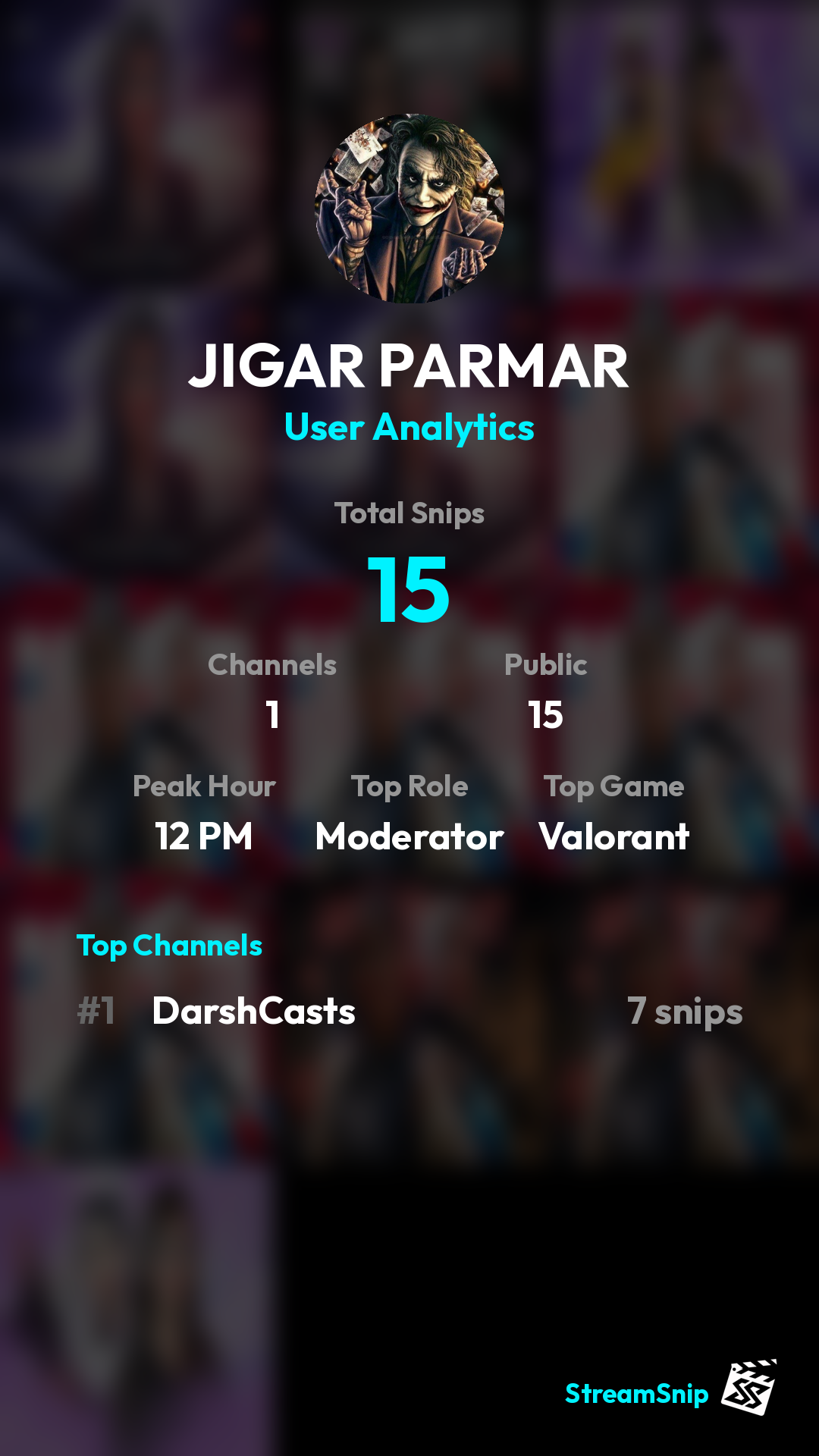 Stats Share Card