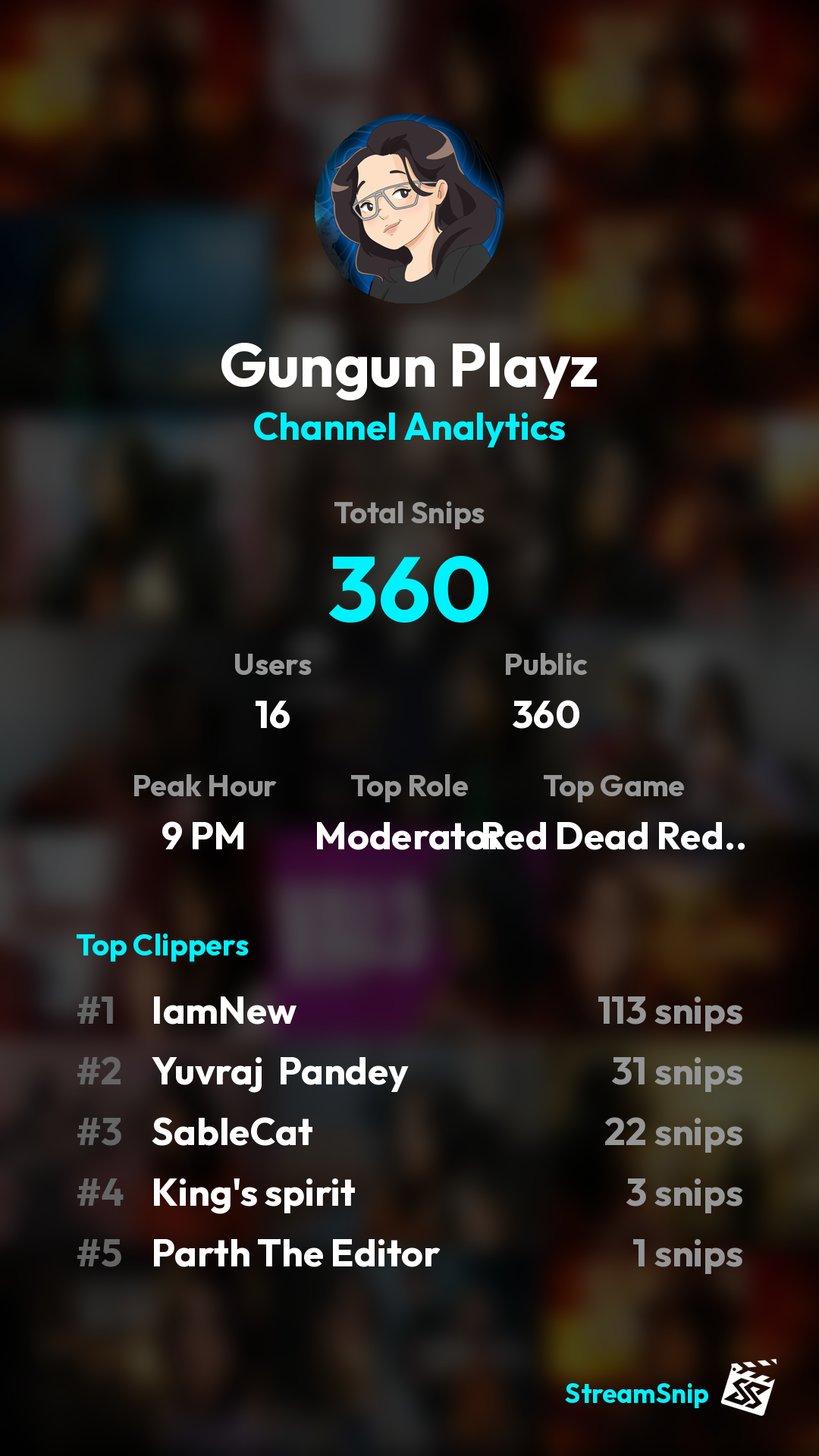 Stats Share Card