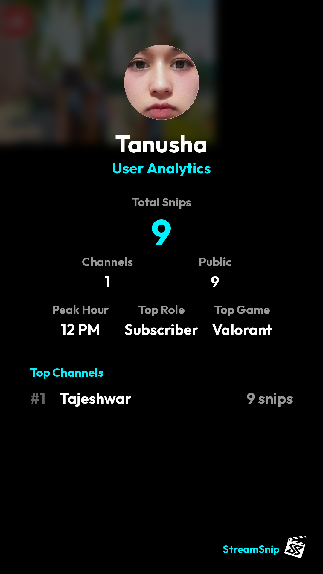 Stats Share Card