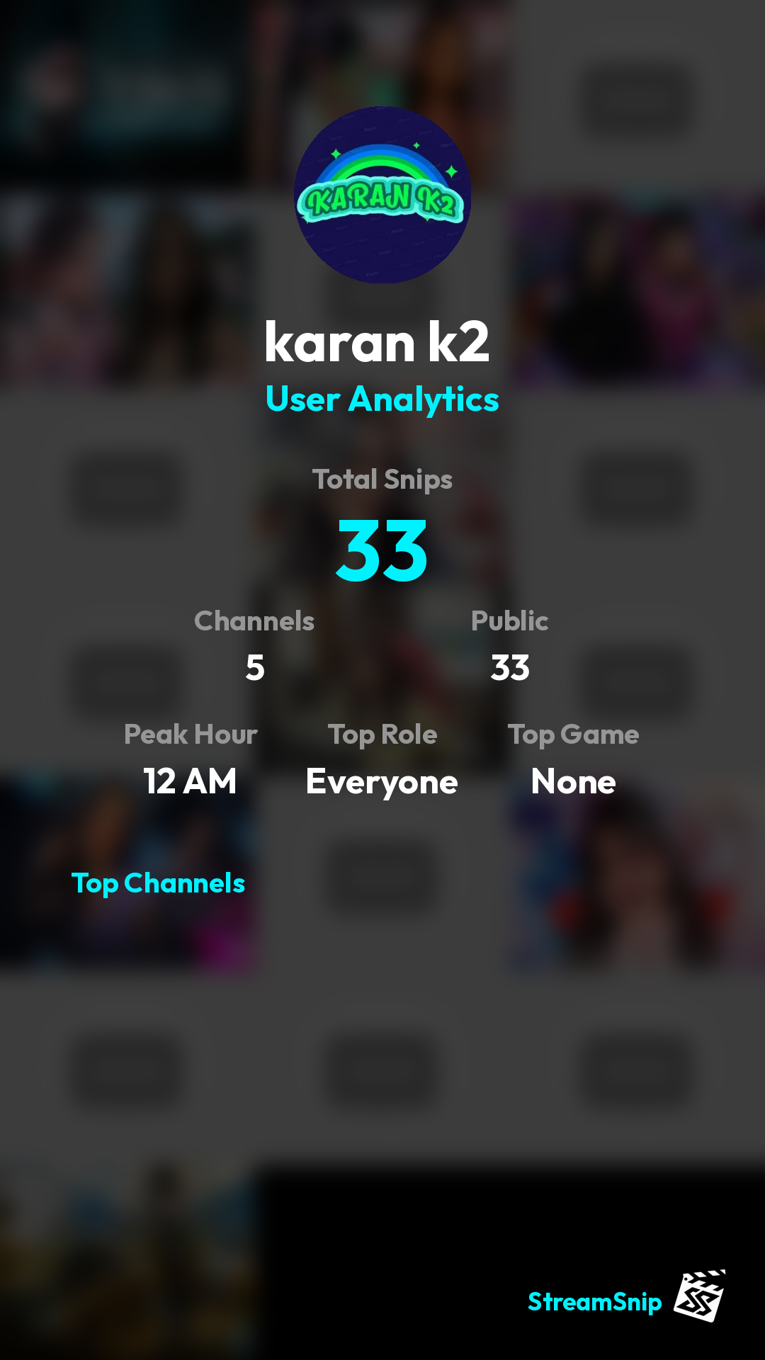 Stats Share Card