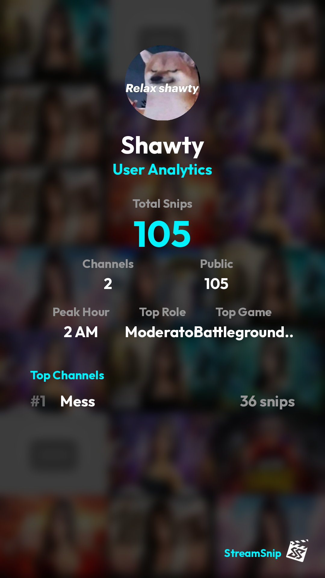 Stats Share Card