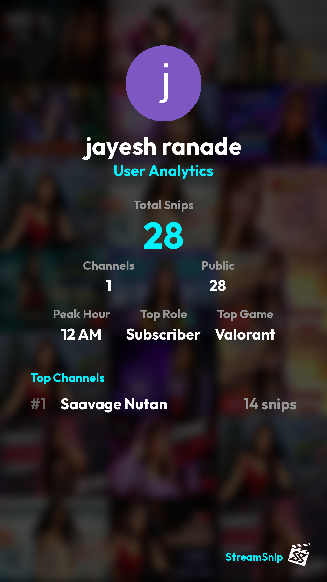 Stats Share Card