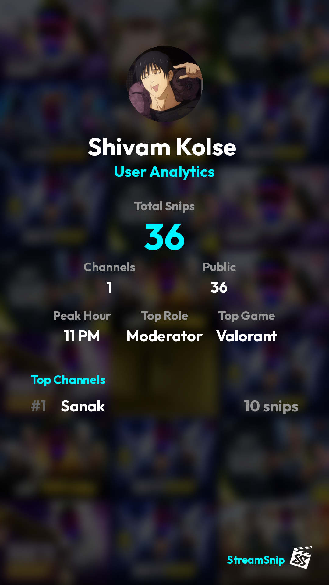 Stats Share Card