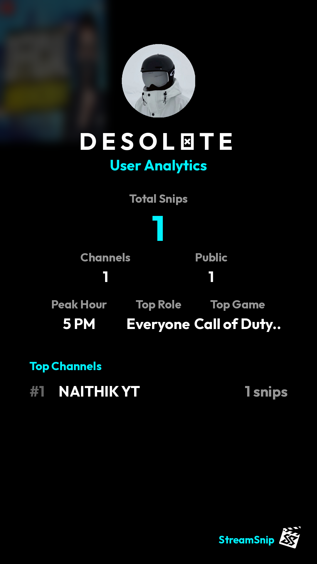 Stats Share Card