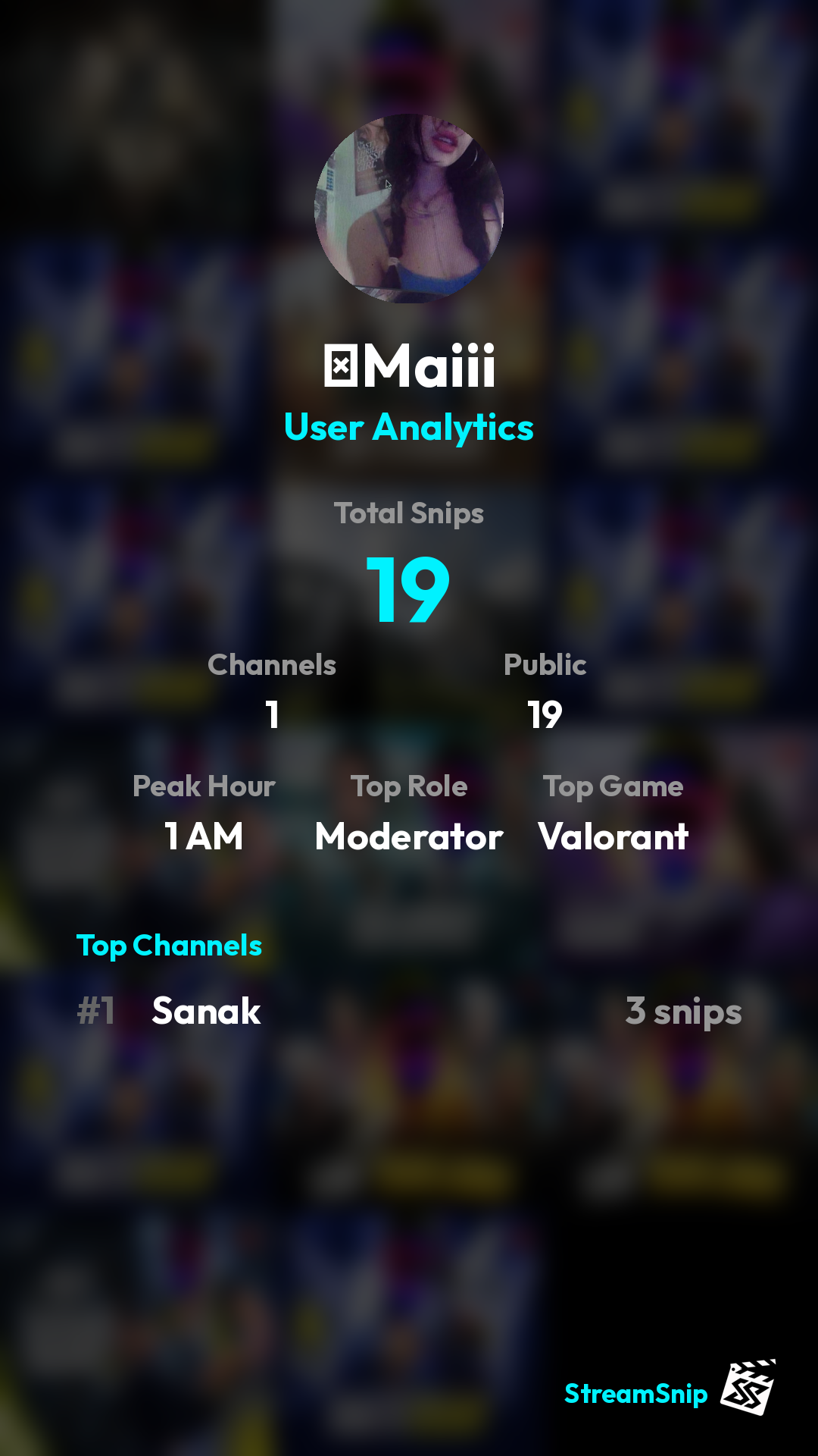 Stats Share Card