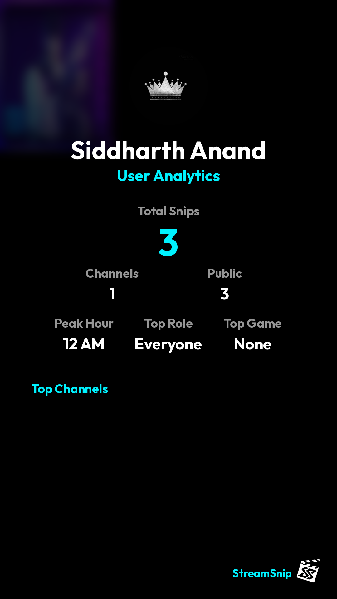 Stats Share Card